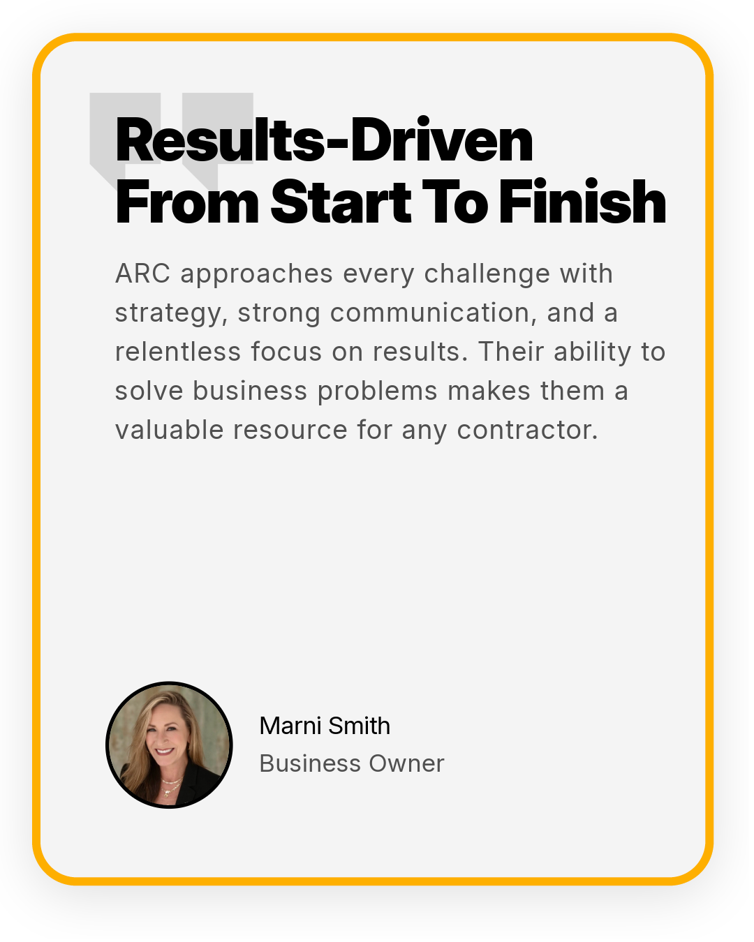 Client testimonial 3