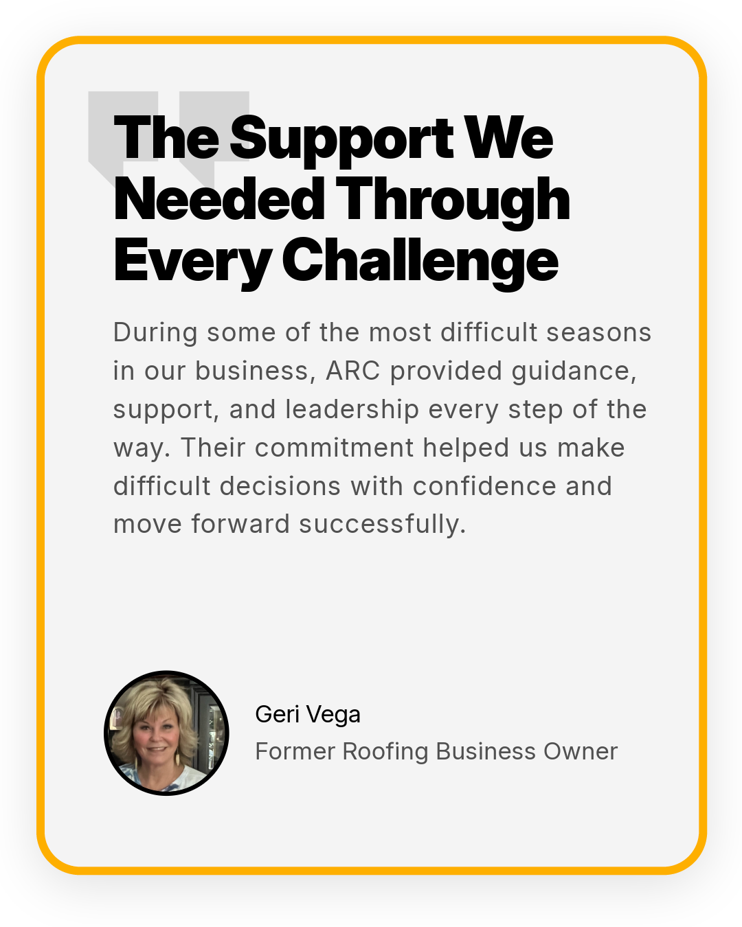 Client testimonial 6